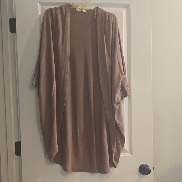 Ya Los Angeles Tops - Ya Los Angeles Brown Kimono Cardigan